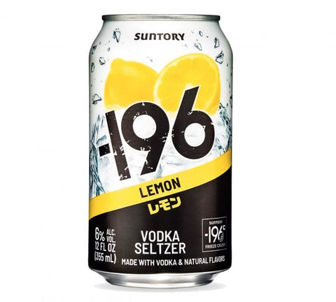 -196 LEMON VODKA SELTZER 355ML