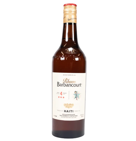 BARBANCOURT 3 STAR 4 YEAR RUM 750ML