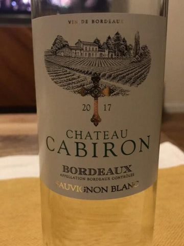 CHATEAU CABIRON SAUVIGNON BLANC BORDEAUX 2017 750ML